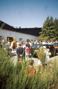 devant le centre missionnaire carhaix, lors d'un retraite spirituelle protestante